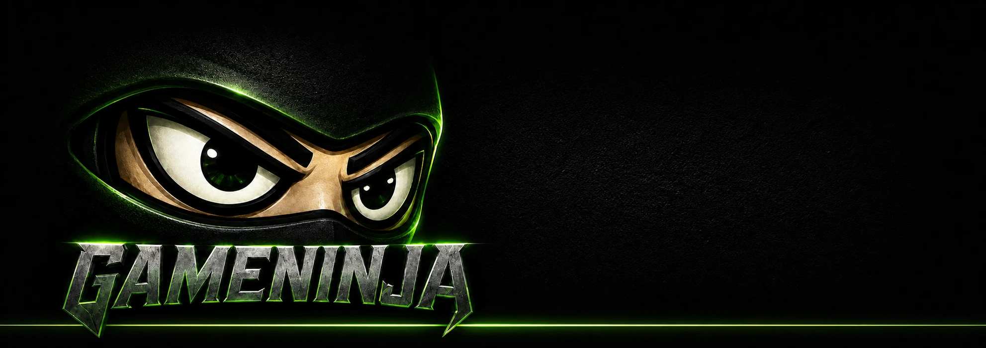 GameNinja ninja eyes and GAMENINJA logo